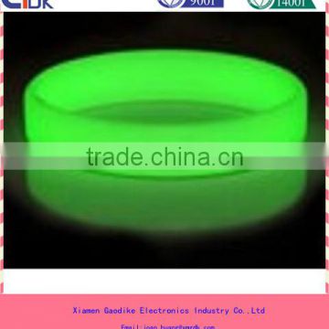 glow in the dark silicone rubber band bracelets for promote