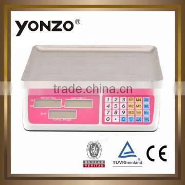 YONZO 30KG white color mini digital weighing scale