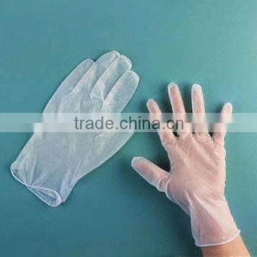 Thickness 3mil for Meet Medical grade with CE/FDA/ISO certifications Clear Powdered Vinyl gloves