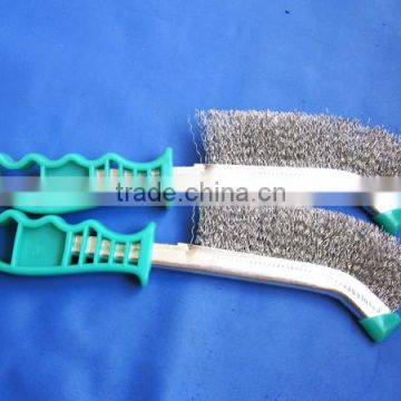 plastic handle brush with stainless wire