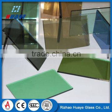 Alibaba Top Quality blue clear reflective glass