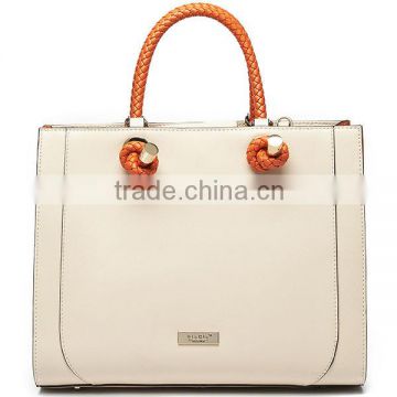 Guangzhou factory latest leather satchel famous women systyle handbags