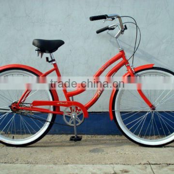 26"Steel double bend frame city beach bike(FP-BB16013)
