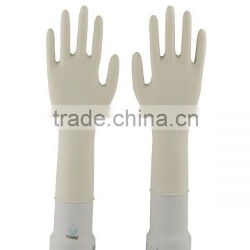 12" Natural Latex Exam Gloves,Powder-free