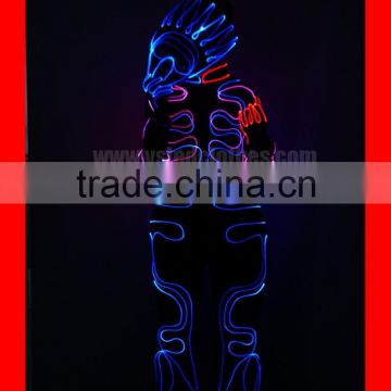Tron dance LED Costume Luminous Outfit
