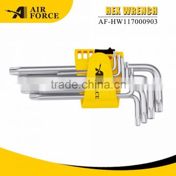 high quality hand tools hex key wrench set
