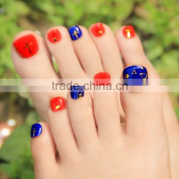 Hot selling new design fashion nails art, colorful toe nail sticker for lady                        
                                                Quality Choice