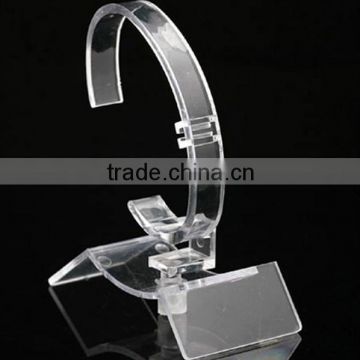 C shape plastic display stand for watches