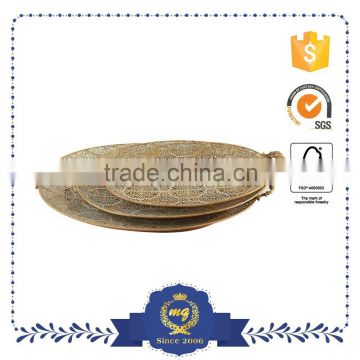 Hot Sale First Grade Round Metal foods tray
