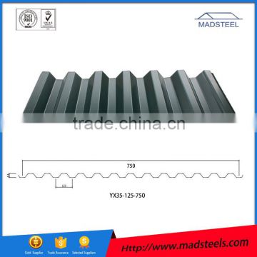 Galvanized corrugated metal roofing sheet