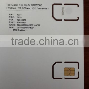 Test SIM Card For R&S CMW500 (WCDMA /TD-SCDMA /LTE Compatible)