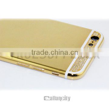 Luxury gold phone for iphone 6 back housing