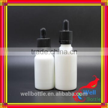 White glass bottle with child proof glass dropper bottle for 60ml glass dropper bottle