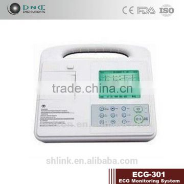 ECG-301 Single channel portable ECG Monitoring system ECG Machine