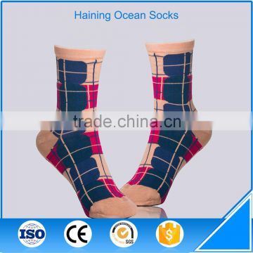 Custom wholesale socks argyle kintted women socks