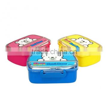 with tableware transparent plastic kids lunch box