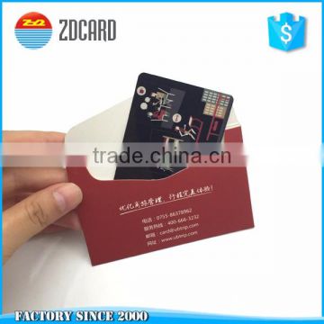 Standard customized printing gift card with backer/holder