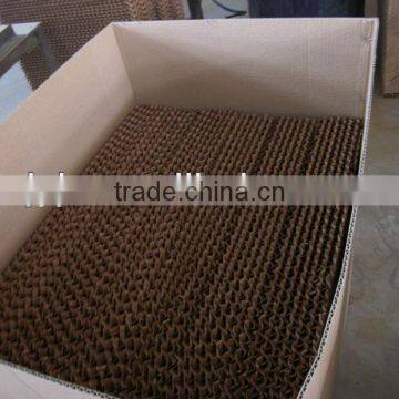 corrugated carton package + evaporative cooling pad