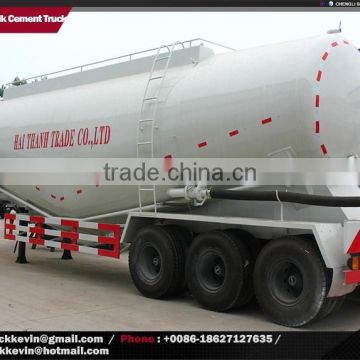 60000 liters dry powder bulk concrete tanker trailer