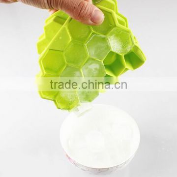 CY175 Kitchen DIY ice cream tools silicone honeycomb shape tray ice cream maker