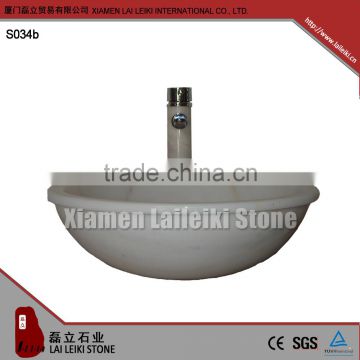 Guangxi White Stone Bathroom Sink