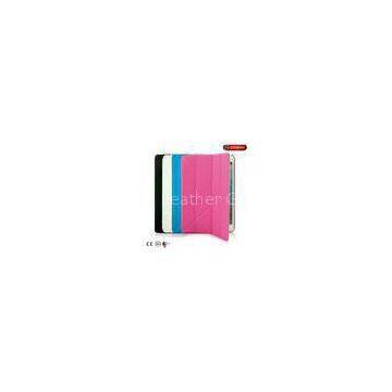 Pink smart ipad mini Tablet Leather Case with wake / sleep fuction