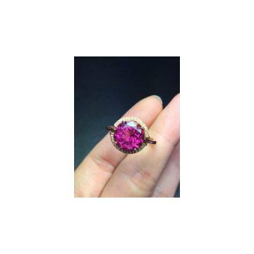 Neffly Attractive fashion nature tourmaline ring 18k gold