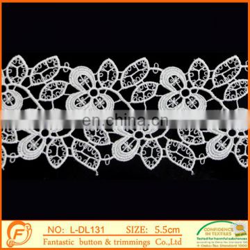 high quality polyester embroidery lace trim