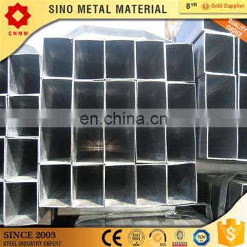 zinc coated galvanized 75x75 tube square price 2inch gi pipe