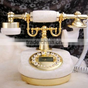 Fancy analog old style marble telephone