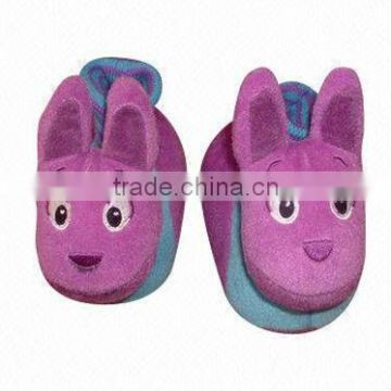 soft plush indoor stuffed animal slippers