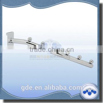 Metal straight-oblique gridwall display hook