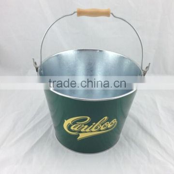 5L customized galvanized iron ice bucket ice cooler ice pail