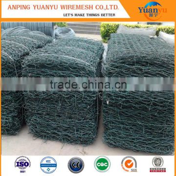 Green pvc coated chicken wire mesh\PVC coated hexagonal wire mesh(ISO9001:2008 professional