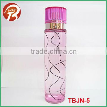 100ml Lady colored perfume glass bottle with cap TBJN-5