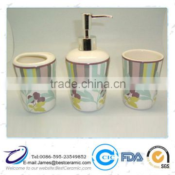 Pupular Dolomite Ceramic Bathroom Sets