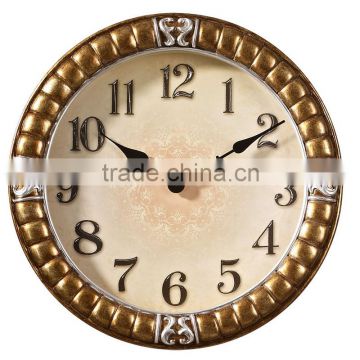 46cm Home Decoration Resin Antique Silent Wall Clock Mechanism
