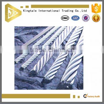 gsw galvanized stranded cable zinc coated steel wire cable