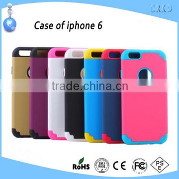 New design 2 in 1 PC + Silicone case for iPhone 6