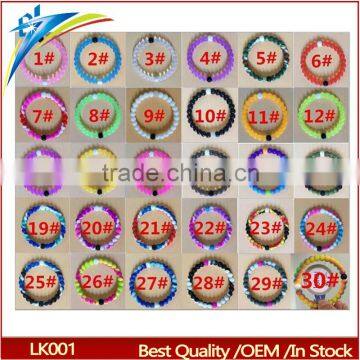 2016 New Cheap custom silicone bracelet,Hot-sale bead silicon bracelet