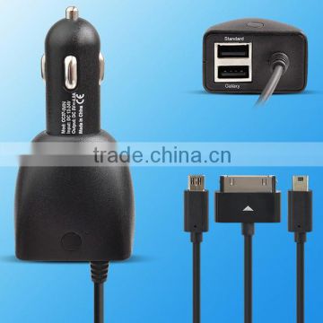 2016 hot selling Mobile Phone Use Multifuncture dual usb car charger