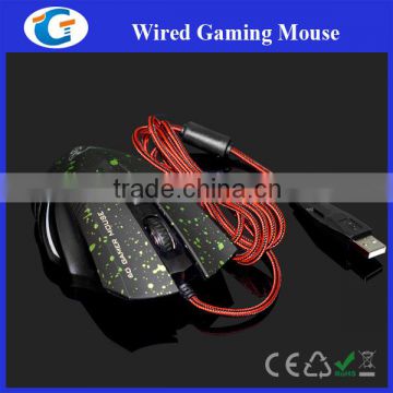Gaming mouse wired silent mouse with changed led light