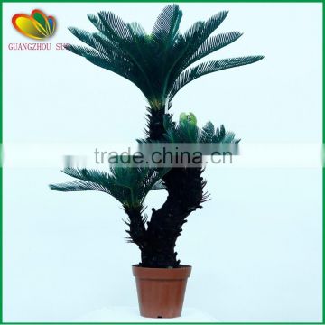 factory price artificial cycas revoluta more heads bonsai for sale