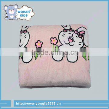 Knitting Patterns Cartoon Embroidery Coral Fleece Blanket