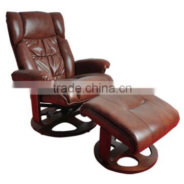 European style made in china latest design reclining swivel chair with ottoman