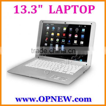 Cheap 13" dual core Laptop computer Netbook Notebook wm8880 cpu 1.52Ghz with Bluetooth RJ45 port HDM 1GB DDRII 16GB Nandflash