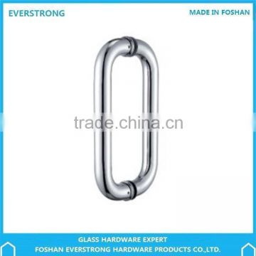 Everstrong ST-J019 round pipe double side stainless steel glass door handle