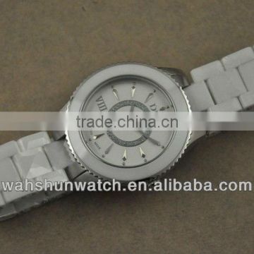 high quality custom white ceramic watch band with your own logo
