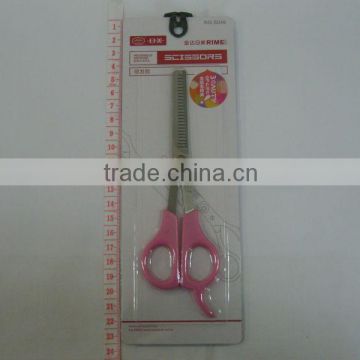 Cheap price plastic handle and stainless steel RMS046 barber scissor