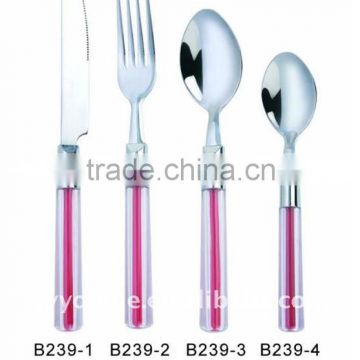 plastic lucency handle cutlery